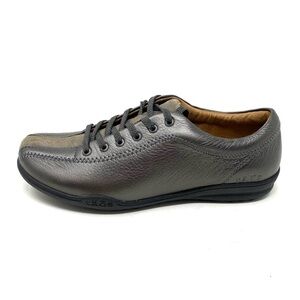 Taos Stealth lace up sneaker Pewter Metallic